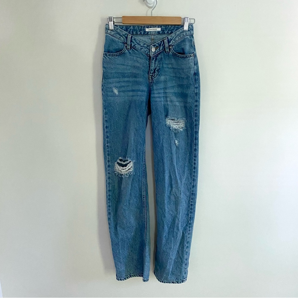 Pacsun V Deep 90s Boyfriend Distressed Jeans